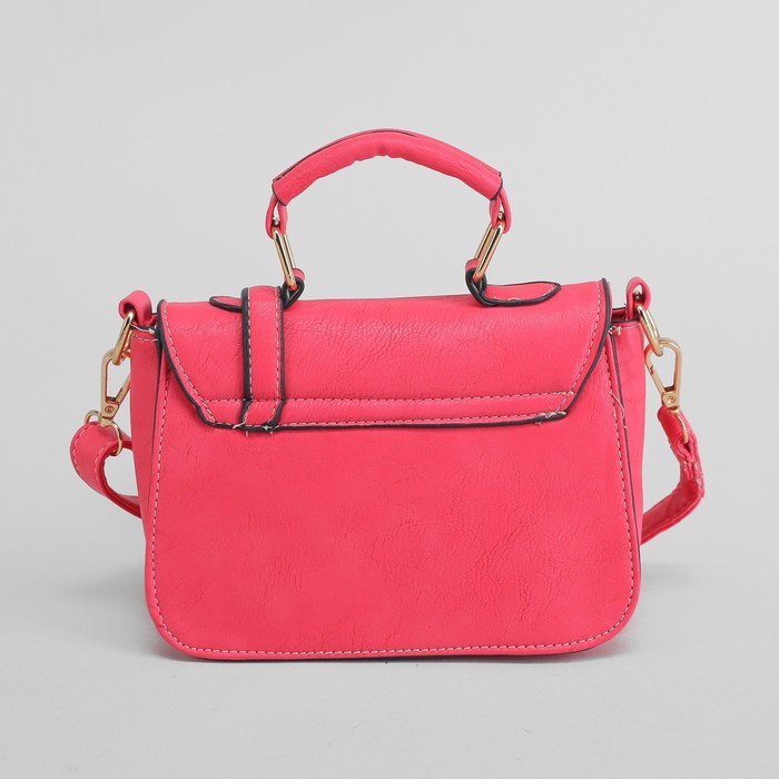 Сумка женская "Сивилла", 1 отдел, длинный ремень, цвет малиновый