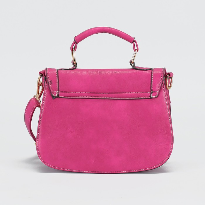 Сумка женская "Септима", 1 отдел, длинный ремень, цвет малиновый