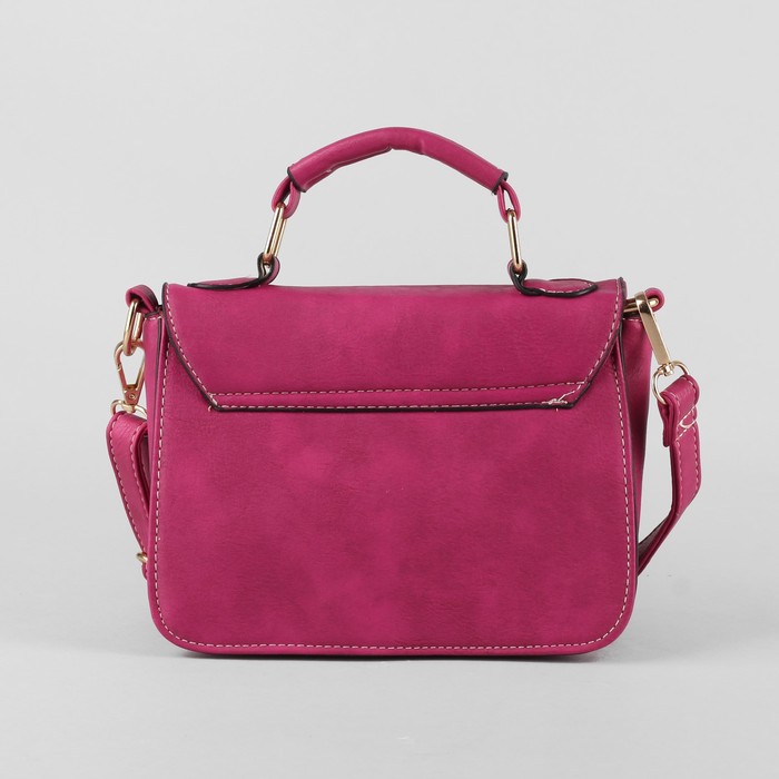 Сумка женская "Серенити", 1 отдел, длинный ремень, цвет малиновый
