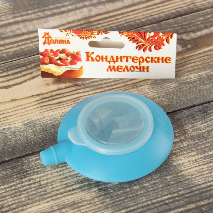 Емкость для крема "Лавелли", 4 насадки, цвета МИКС