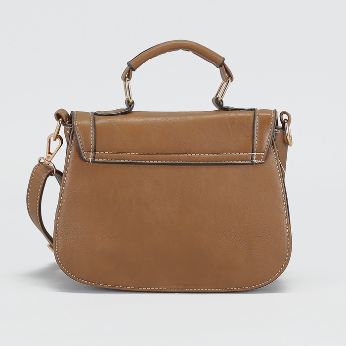 Сумка женская "Септима", 1 отдел, длинный ремень, цвет коричневый