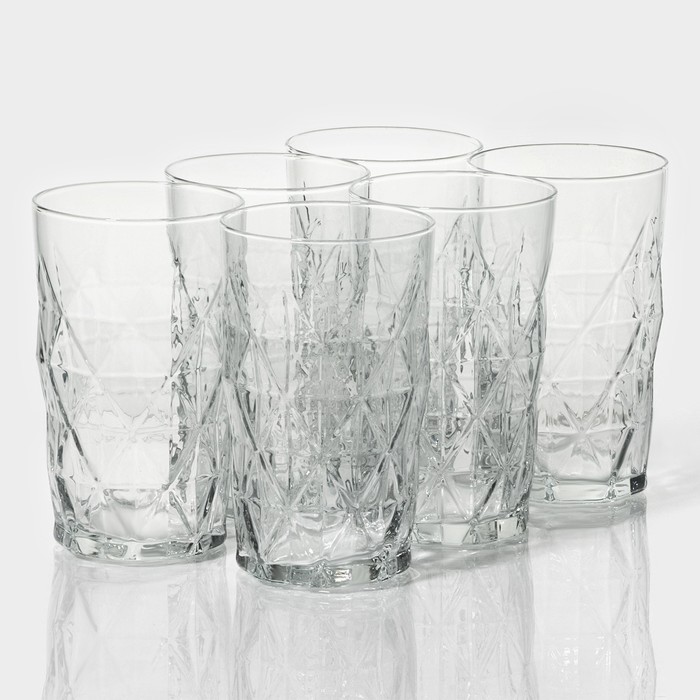 Набор стеклянных стаканов Lav «Хеопс», 460 мл, 8,1×13,5 см, 6 шт