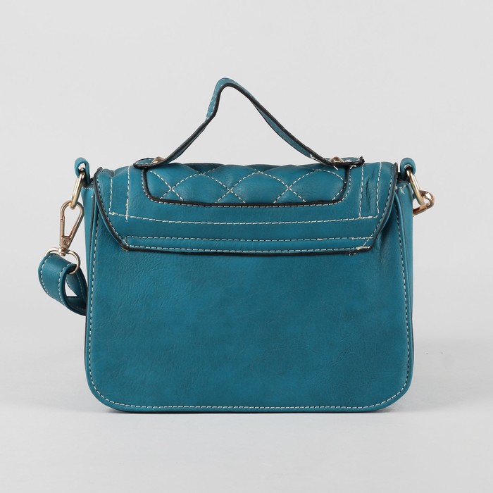Сумка женская "Селма", 1 отдел, длинный ремень, цвет морской волны