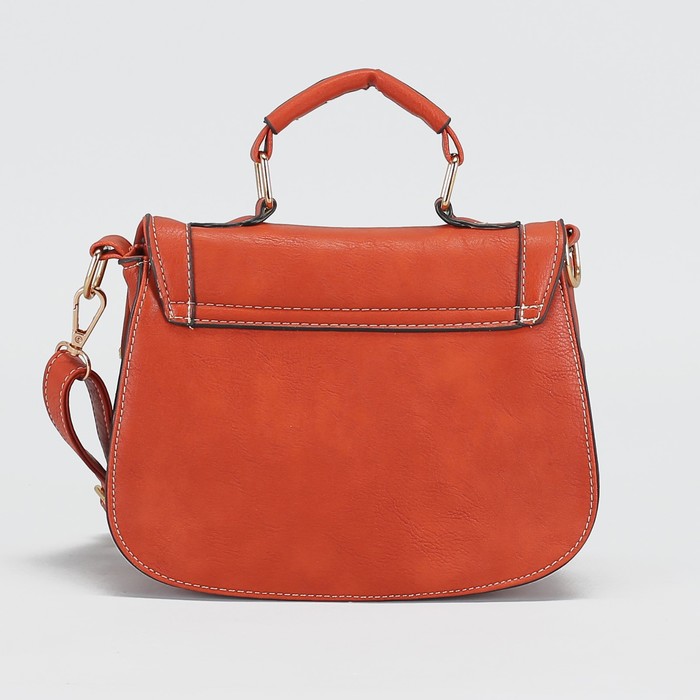 Сумка женская "Септима", 1 отдел, длинный ремень, цвет рыжий