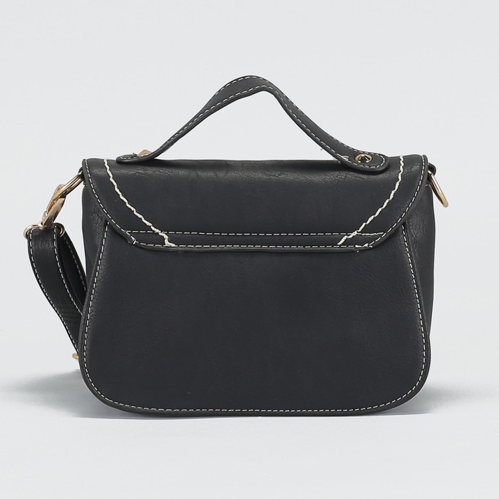 Сумка женская "Серрена", 1 отдел, длинный ремень, цвет черный