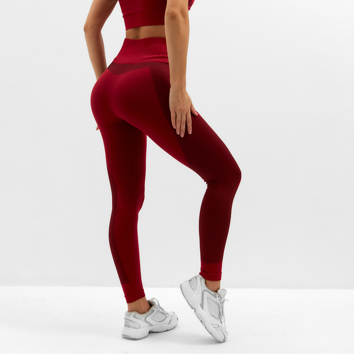 

Леггинсы спортивные MINAKU: SPORTLY; цвет красный р-р L