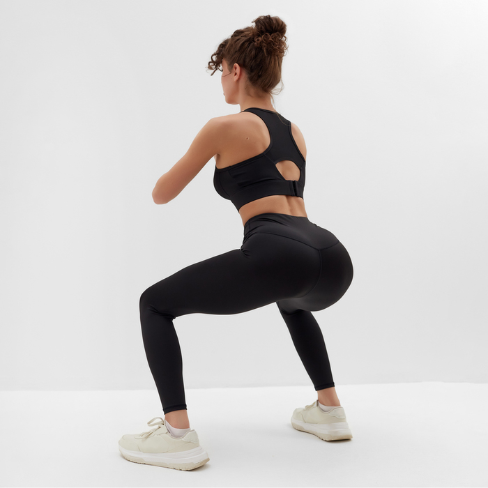 

Леггинсы спортивные MINAKU: SPORTLY; цвет чёрный, р-р 50