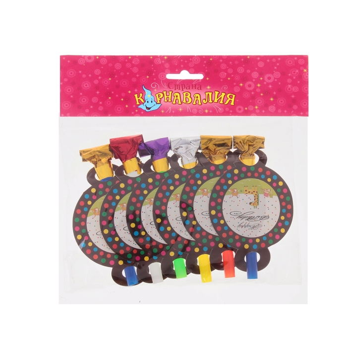 Язычок- кругляш "Животные", (набор 6 шт)