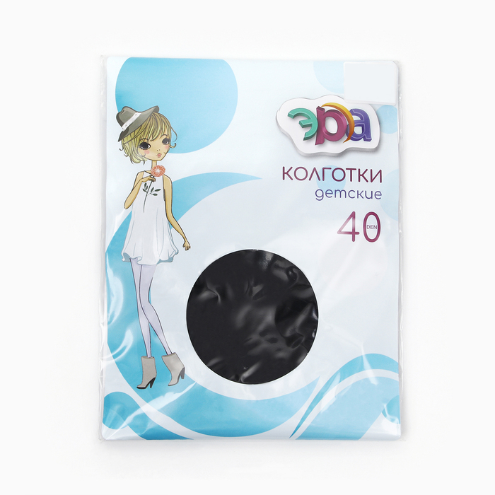 

Колготки для девочек ЭРА 40 Den, цвет черный, размер 12 -13 лет