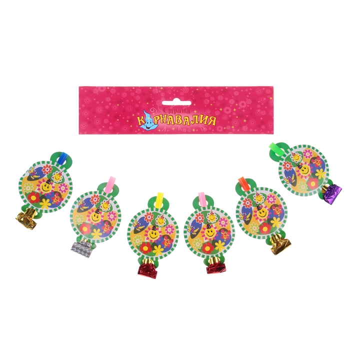 Язычок- кругляш "Летний праздник", (набор 6 шт)