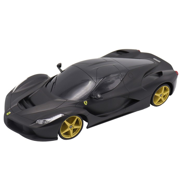 

Машинка Maisto LaFerrari, со светом и звуком, 1:24, цвет чёрный с золотыми колёсами