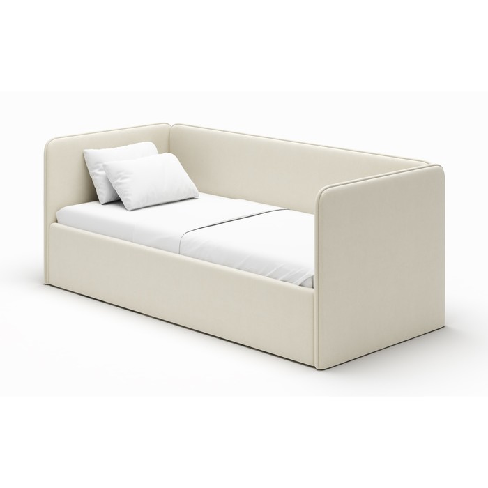 Кровать-диван Romack Leonardo, большая боковина, цвет кремовый, 160х70 см