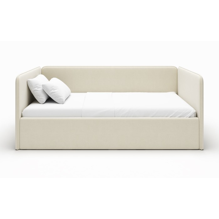 Кровать-диван Romack Leonardo, большая боковина, цвет кремовый, 160х70 см