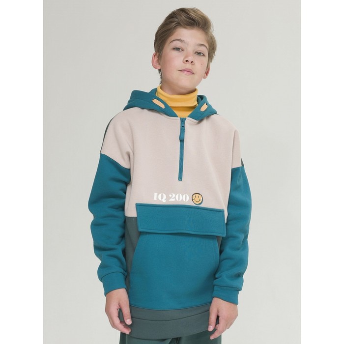 Толстовка для мальчиков, рост 122 см, цвет зелёный куртка для мальчиков рост 122 см цвет зелёный