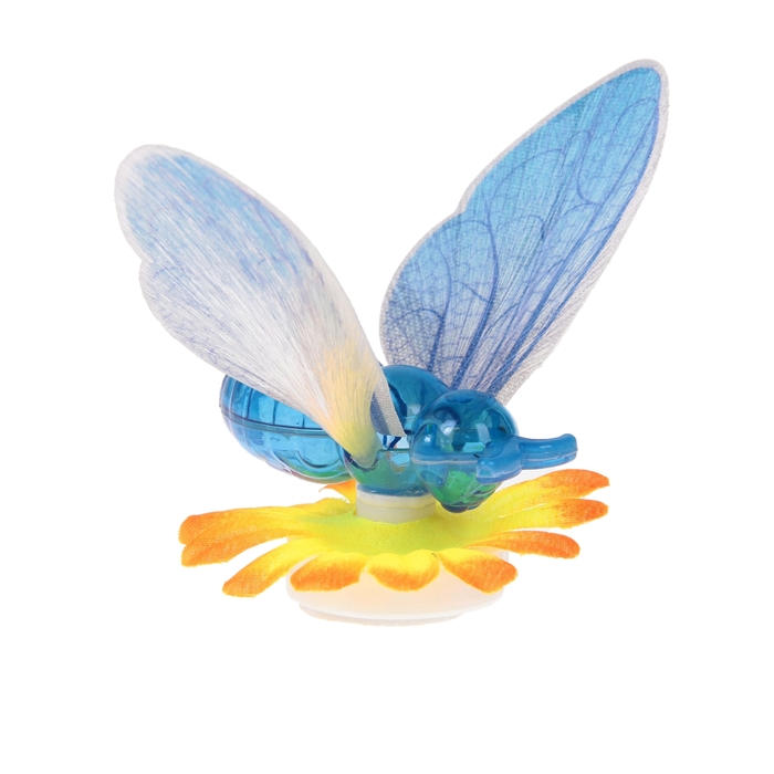 Бабочка световая на цветочке, цвета МИКС