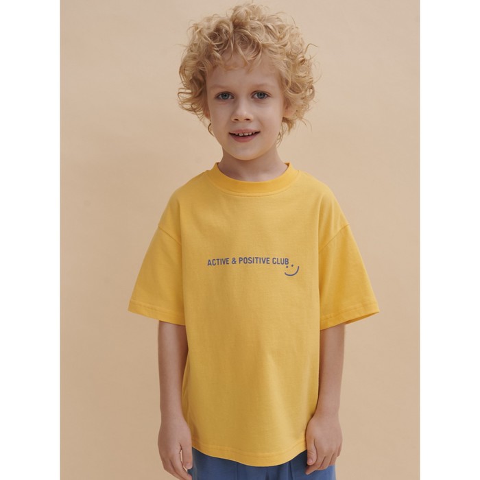 Футболка для мальчиков, рост 146 см, цвет жёлтый футболка для мальчиков рост 146 см цвет жёлтый