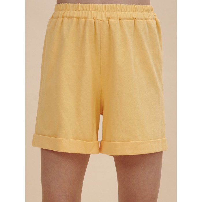 шорты для девочек рост 104 см цвет терракотовый Шорты для девочек, рост 104 см, цвет жёлтый