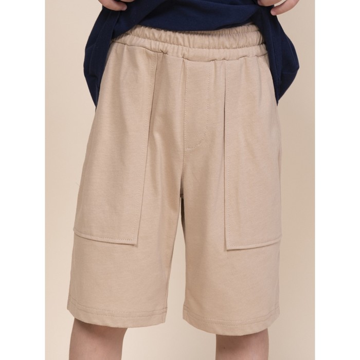 Шорты для мальчика, рост 92 см, цвет песочный шорты для мальчика рост 92 см цвет бордовый