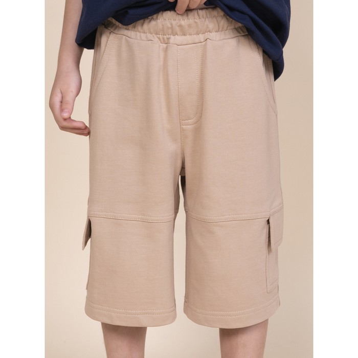 Бриджи для мальчиков, рост 98 см, цвет песочный бриджи джинсовые для мальчиков рост 98 см