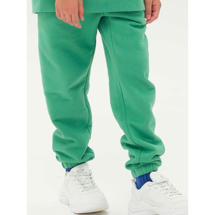 Брюки детские, рост 152 см, цвет зелёный брюки детские рост 152 см цвет бордовый