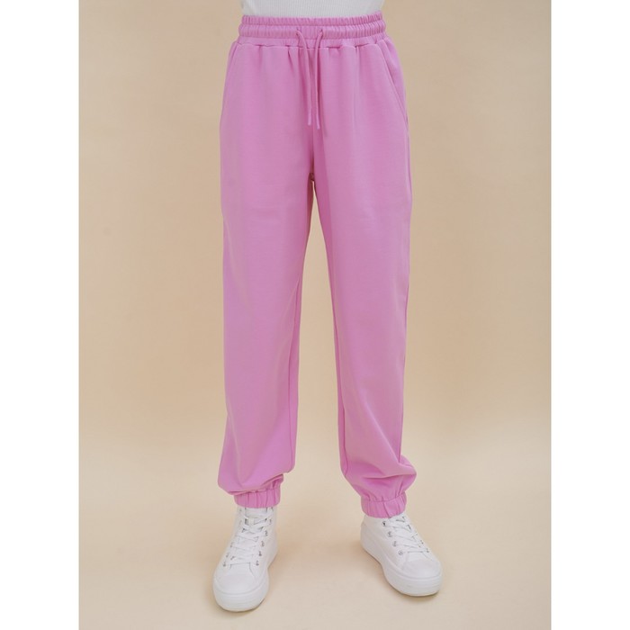 Брюки для девочек, рост 116 см, цвет светло-розовый брюки для девочек холли рост 116 см цвет розовый