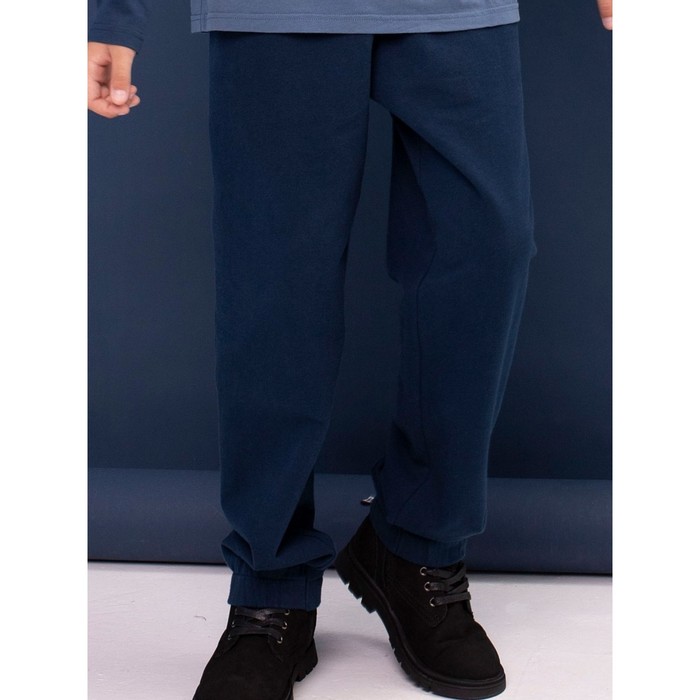 Брюки для мальчиков, рост 116 см, цвет тёмно-синий брюки для мальчиков рост 116 см цвет синий