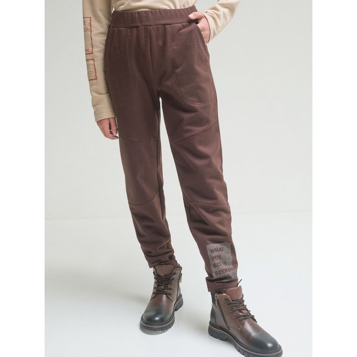 Брюки для мальчиков, рост 128 см, цвет шоколадный брюки для мальчиков рост 128 см цвет коричневый