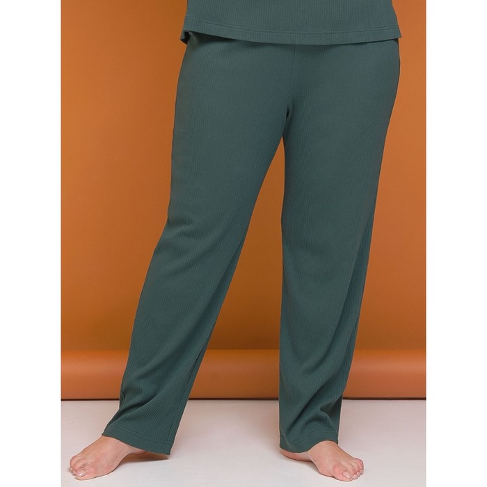 Брюки женские, размер 4XL, цвет зелёный брюки женские размер 70 цвет зелёный