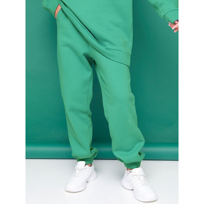 Брюки женские, размер M, цвет зелёный брюки женские размер 70 цвет зелёный