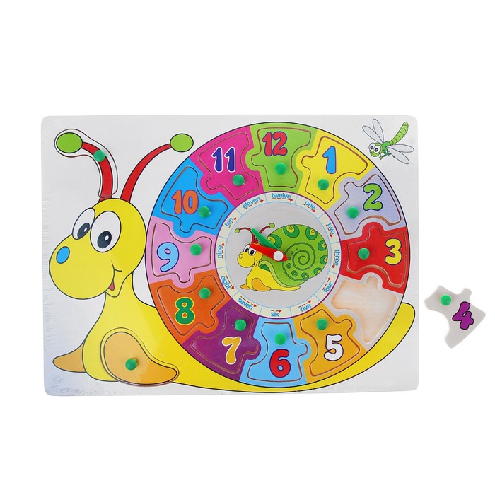 Рамка - вкладыш часы "Весёлая улитка"