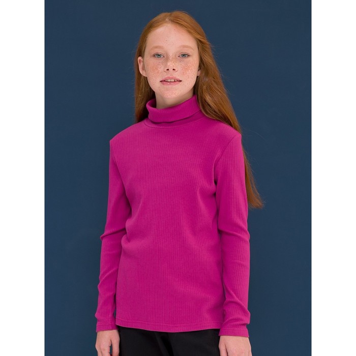 Джемпер для девочек, рост 116 см, цвет малиновый куртка для девочек рост 116 см цвет малиновый