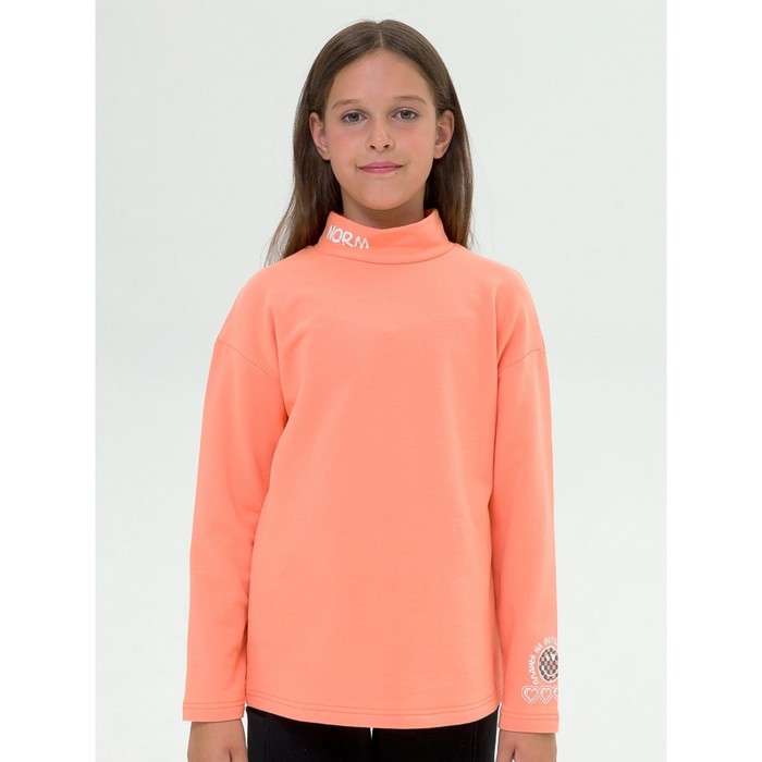 Джемпер для девочек, рост 152 см, цвет оранжевый джемпер для девочек рост 152 см цвет графитовый