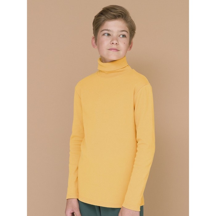 Джемпер для мальчиков, рост 122 см, цвет жёлтый джемпер для мальчиков рост 122 см цвет охра