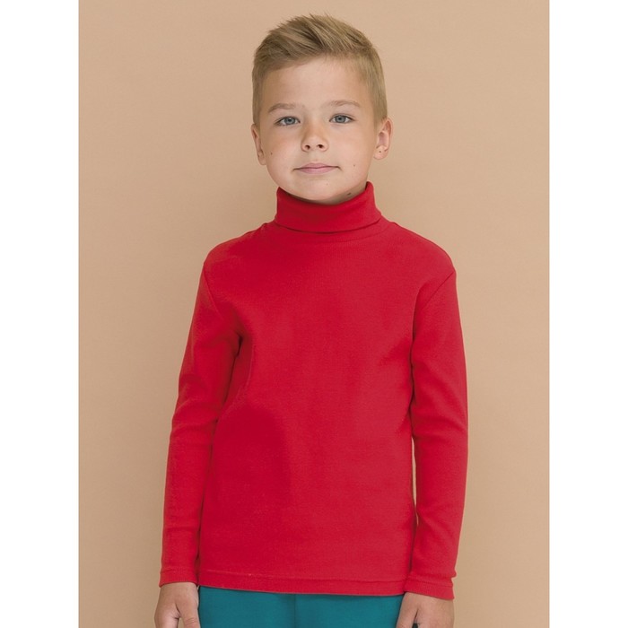 Джемпер для мальчиков, рост 92 см, цвет красный джемпер для мальчиков рост 92 см цвет малиновый