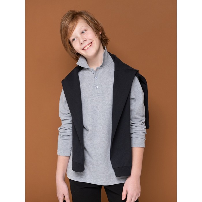 Джемпер для мальчиков, рост 152 см, цвет серый куртка для мальчиков рост 152 см цвет серый