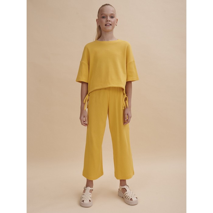 Комплект для девочек, рост 140 см, цвет жёлтый платье для девочек рост 140 см цвет жёлтый