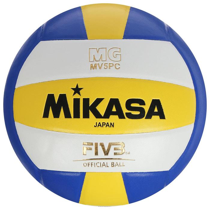 фото Мяч волейбольный mikasa mv5pc, размер 5, pvc, бутиловая камера, клееный