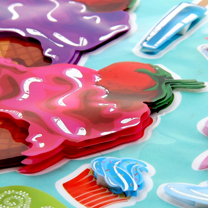 Наклейка 3D "Пир" МИКС