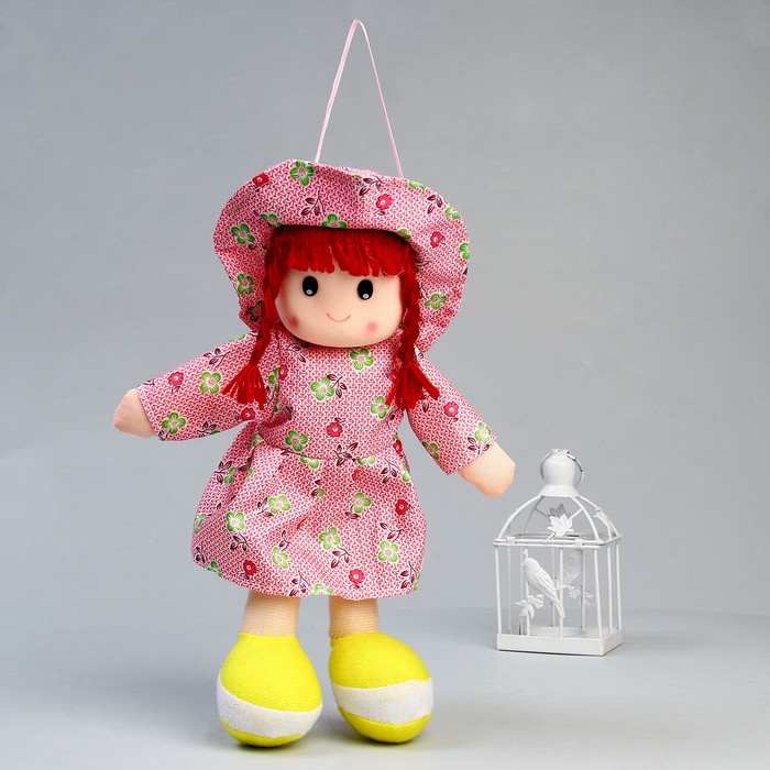 Мягкая игрушка «Кукла», в шляпке и платьишке, цвета МИКС мягкая игрушка кукла мини в передничке и шляпке