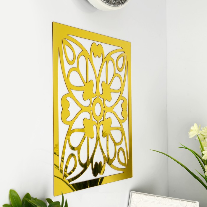 Наклейка интерьерная зеркальная "Орнамент" МИКС