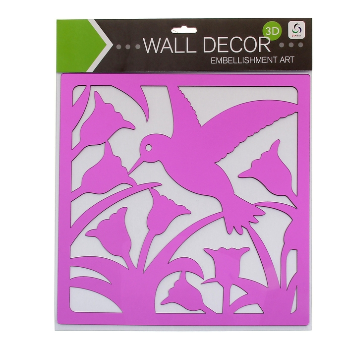 Наклейка интерьерная зеркальная "Птица" МИКС