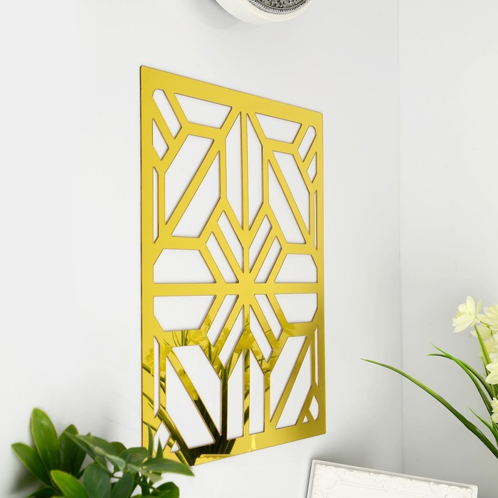 Наклейка интерьерная зеркальная "Узор" МИКС