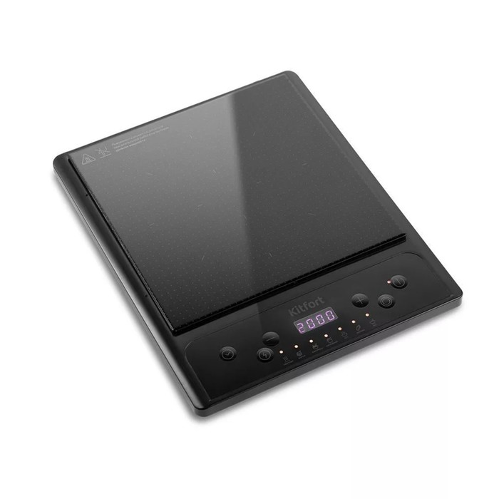 

Плитка индукционная Kitfort КТ-133, 1300 Вт, 1 конфорка, 11 ступеней мощности, чёрная