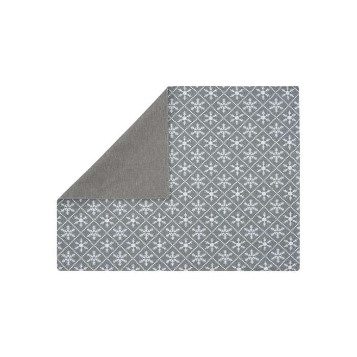 

Набор салфеток под приборы Snowflakes grey, размер 35х45 см, 2 шт