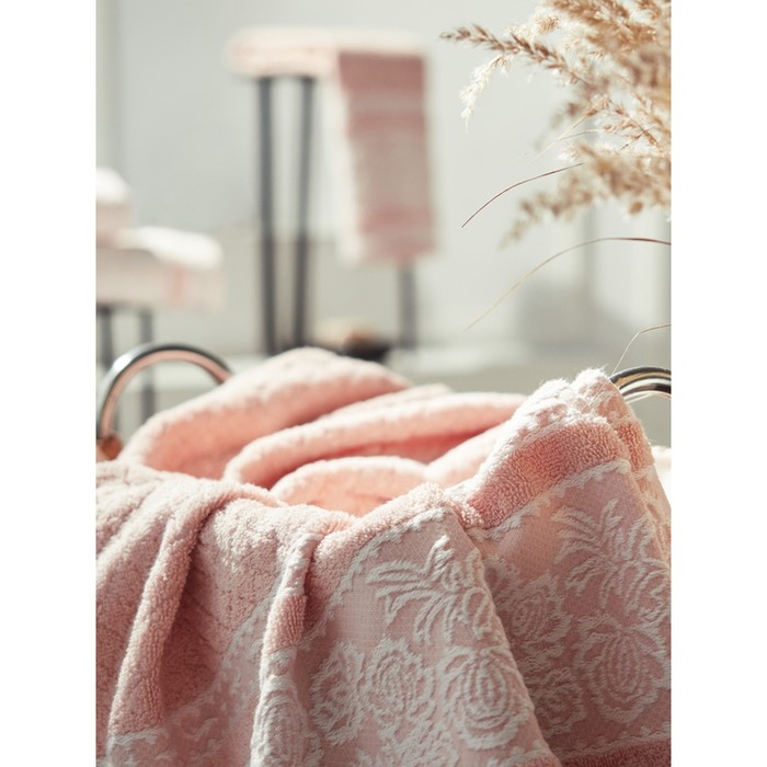 Комплект махровых полотенец Pastoral rose, размер 50х90 см, 70х130 см