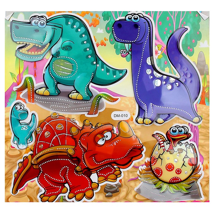 Наклейка 3D "Зоопарк" МИКС