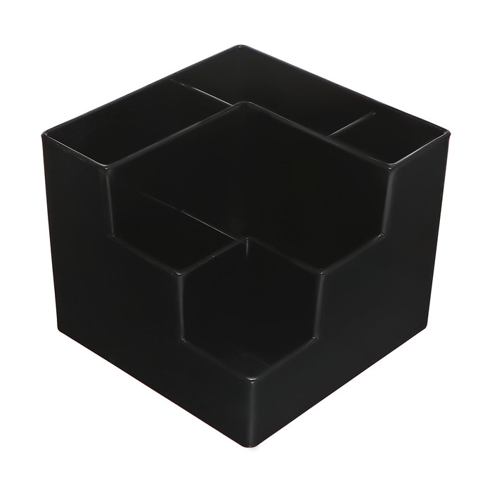 Подставка-органайзер для канцелярии 6 отделений цвет черная подставка органайзер brauberg ор31 комплект 6 шт