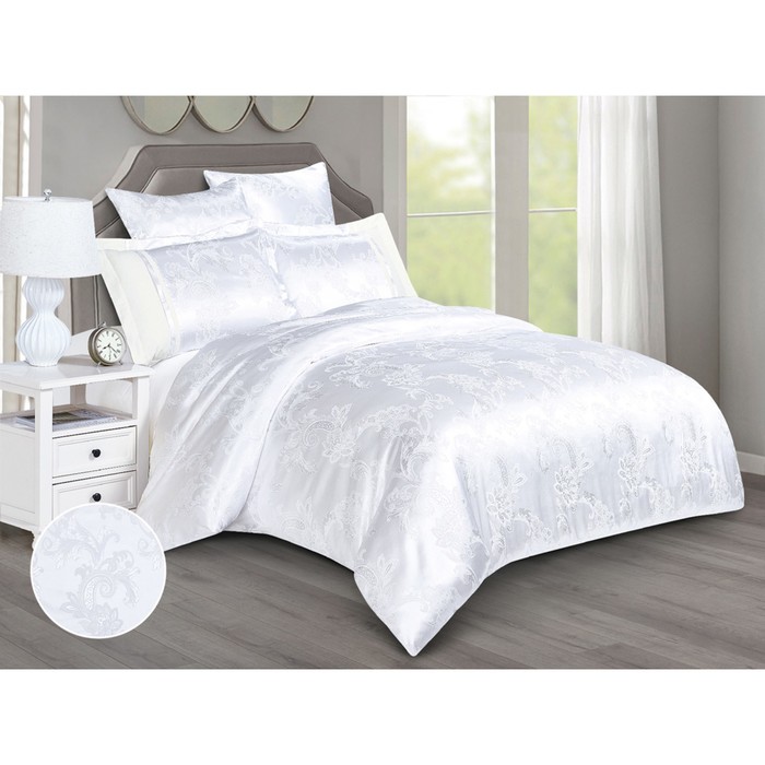 

Постельное бельё дуэт Satin Jacquard, размер 230x250 см, 150x215 см - 2 шт, 50x70 см - 2 шт, 70x70 см - 2 шт