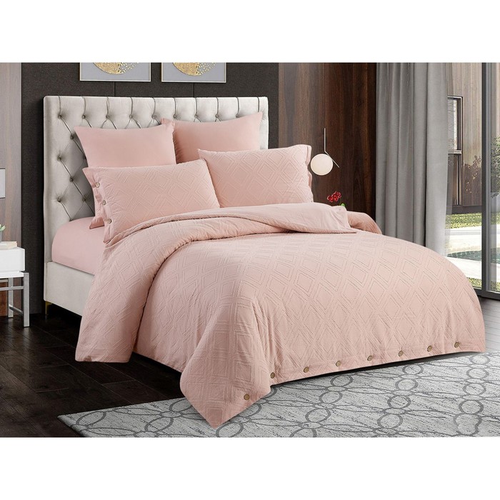 

Постельное бельё 2 сп Candy Cotton, размер 230x250 см, 180x210 см, 50x70 см - 2 шт, 70x70 см - 2 шт