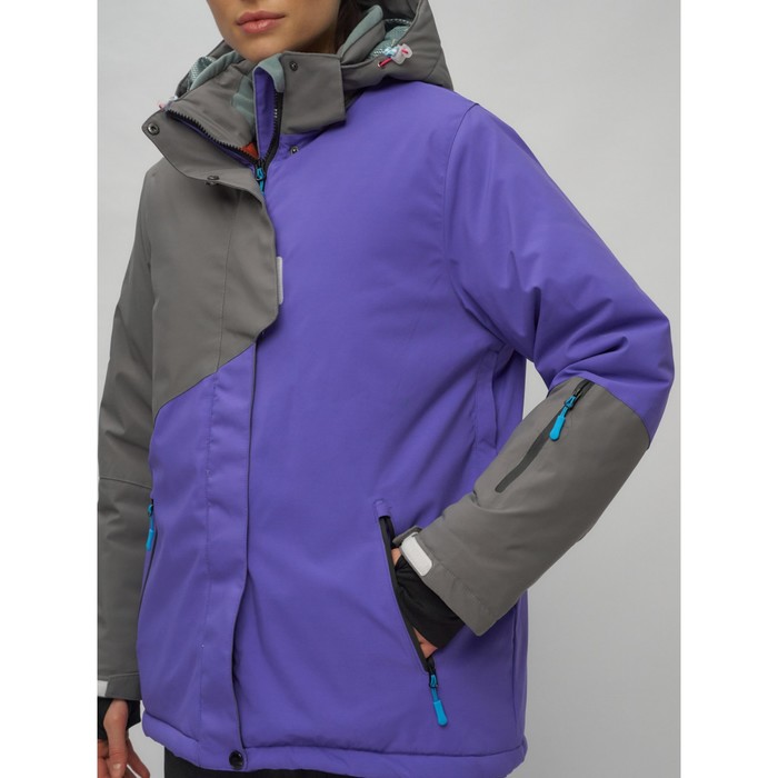 Горнолыжная куртка женская зимняя, размер 56, цвет фиолетовый